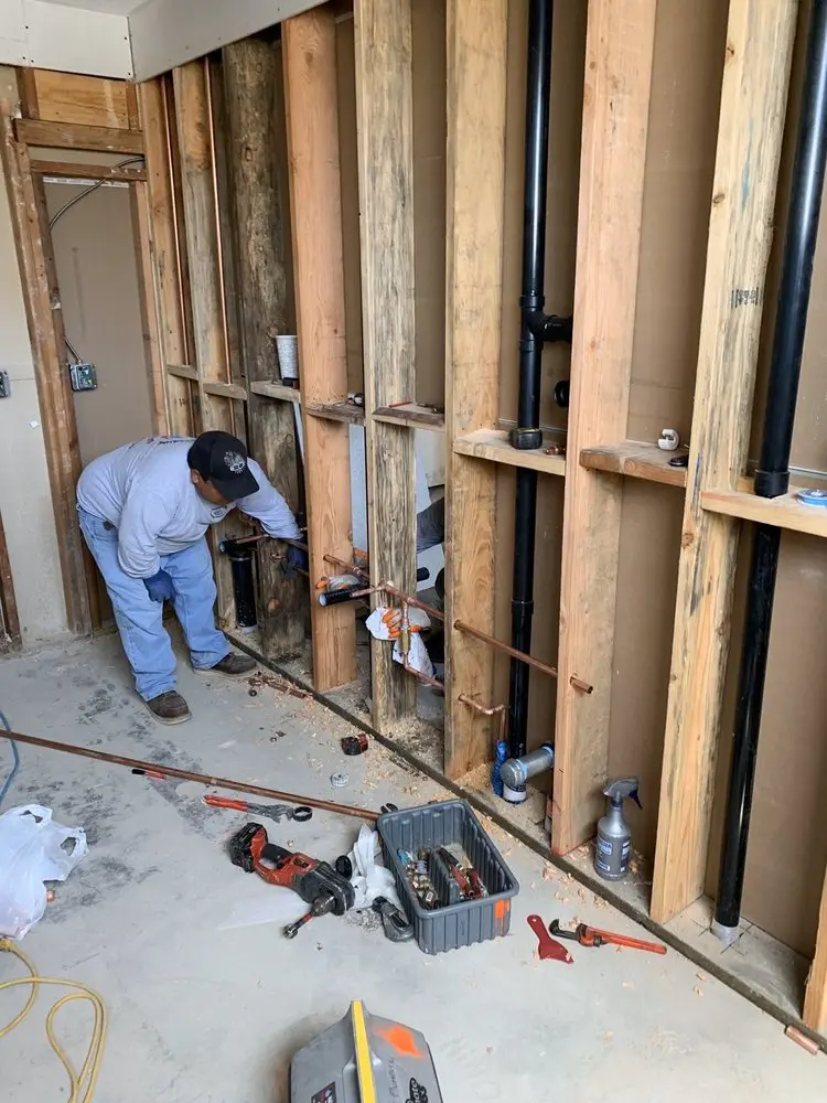 Commercial rough-in plumbing for Gas Line Repair in Carteret